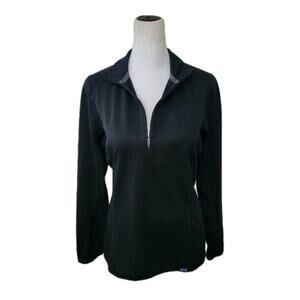 Patagonia Midweight‎ Capilene Baselayer Top Women's Size Small Black Pullover
